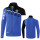 5-C Polyesterjacke new royal/schwarz/weiß L