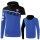 5-C Kapuzensweat new royal/schwarz/weiß L