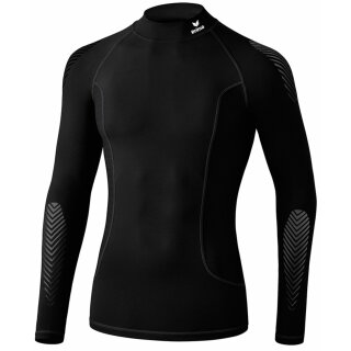 Elemental Longsleeve mit Stehkragen schwarz