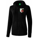 DAMEN Kapuzensweatjacke schwarz