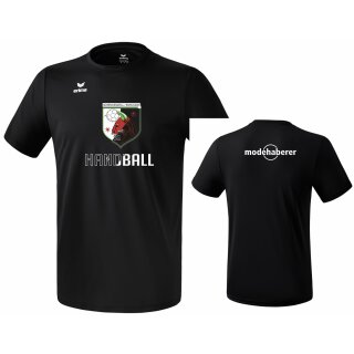 Funktions Teamsport T-Shirt schwarz
