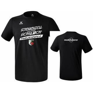 Funktions Teamsport T-Shirt schwarz
