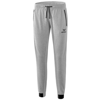 Essential Sweathose hellgrau melange/schwarz 48