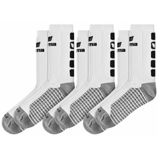 3-Pack CLASSIC 5-C Socken weiß/schwarz 31-34