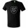 Teamsport T-Shirt schwarz Wappen silber