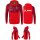 Six Wings Trainingsjacke mit Kapuze rot/bordeaux