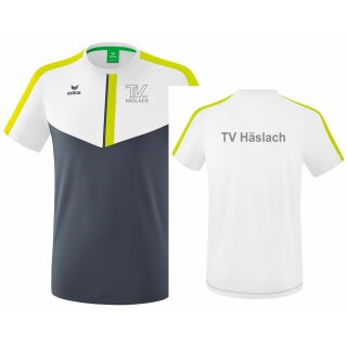 Squad T-Shirt weiß/slate grey/bio lime