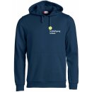 Basic Hoody navy mit kleinem Logo