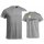 T-Shirt grau mit Logo Rücken