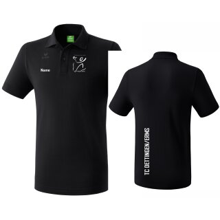 Teamsport Poloshirt schwarz