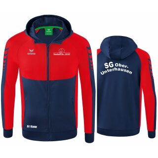 Six Wings Trainingsjacke mit Kapuze new navy/rot