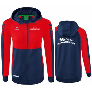 Six Wings Trainingsjacke mit Kapuze new navy/rot