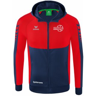 Six Wings Trainingsjacke mit Kapuze new navy/rot