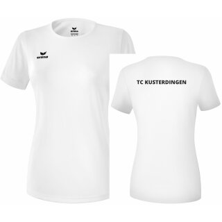 Funktions Teamsport T-Shirt weiß