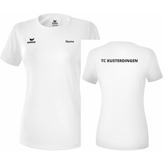 Funktions Teamsport T-Shirt weiß