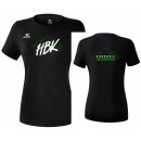 Funktions Teamsport T-Shirt schwarz