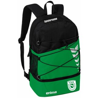 SIX WINGS Rucksack smaragd/schwarz