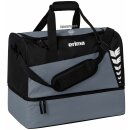 SIX WINGS Sporttasche mit Bodenfach slate grey/schwarz