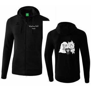 Kapuzensweatjacke schwarz